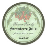 strawberry canning label 2 stickers