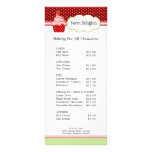 Strawberry Cupcake Bakery Rack Cards rack cards