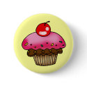 Strawberry cupcake buttons