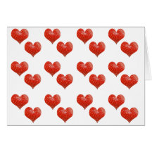 strawberry hearts greeting card