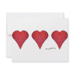 Strawberry Hearts invitations