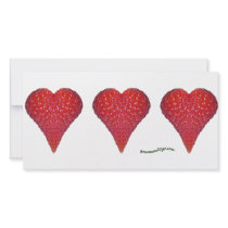 Strawberry Hearts Photo Cards
