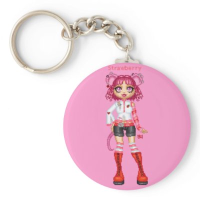Strawberry Jelly Key Chains by LisuKitty
