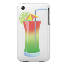 Strawberry Lime Cooler Case-Mate iPhone 3 Case