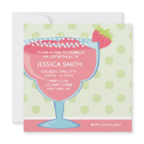 Strawberry Margarita Invitation