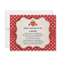 Strawberry Party Invitation