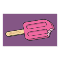 Strawberry Popsicle Bite Me Sticker (Rectangle)