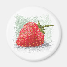 strawberry refrigerator magnets