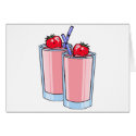 strawberry smoothie cards