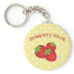 Strawberry Socail KeyChain