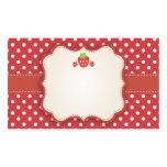 Strawberry Sticker Label