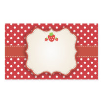 Strawberry Sticker Label