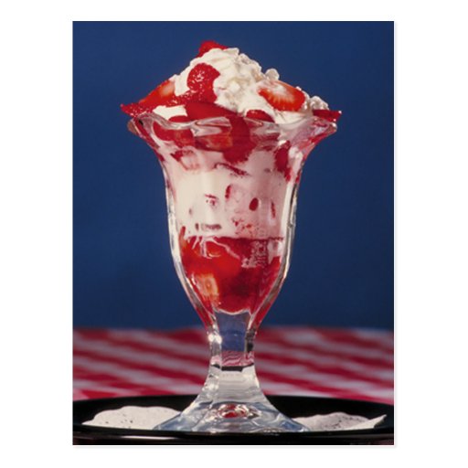 Strawberry Sundae Postcards