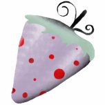 Strawberry swirls red polka dots Polo Shirt
