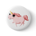 Strawberry the Pink Unicorn buttons