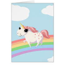 Strawberry the Unicorn Greeting Cards