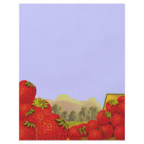 Strawberry Vintage Crate Art Flyer