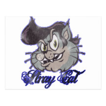 Stray Cat's Cool Kat Post Cards