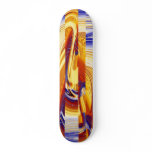 Streams And Sky Art Design Skate Board