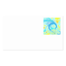 Streams of Joy – Cosmic Aqua & Lemon Business Card