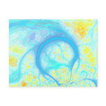 Streams of Joy – Cosmic Aqua & Lemon Post Cards