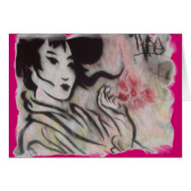 Street Art smudge Greeting Card