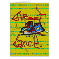 Street Dance and Shoes Greeting Card