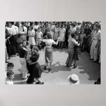 Street Dance, Crowley, Louisiana, 1930s Print