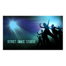 Street dance studio business card