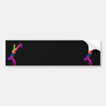 Street Dancing - Multi-Colour, Black Back Bumper Stickers