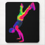 Street Dancing - Multi-Colour, Black Back Mouse Pad