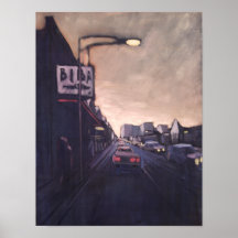 "Street Dusk" Poster