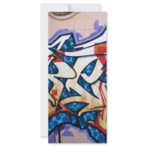 Street Graffiti Art Rack Card Design
