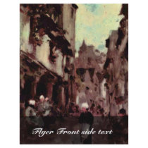 Street In Dinan By Grigorescu Nicolae Personalized Flyer