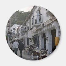 Street in Mijas, Spain Fridge Magnets