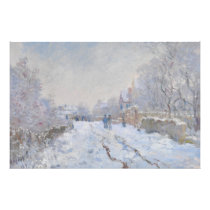 Street in the Snow Argenteuil by Claude Monet Photograph