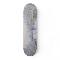 Street in the Snow Argenteuil by Claude Monet Skate Board Decks