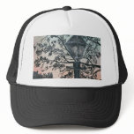 street light vintage square art oil painting hats