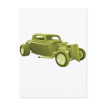 street rod sepia postcards