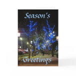 Street Scene, Amsterdam, Season's, Greetings Greeting Cards