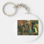 Street Scene, Hester Street, New York c. 1905 Key Chains