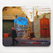 Street Scene in Nazareth Mousepad