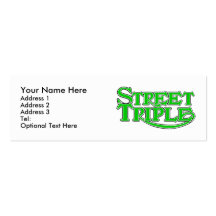 Street Triple Profile Card Business Card Template