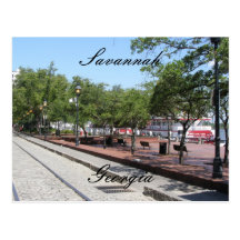 Streets of Savannah Postcard