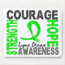 Strength Courage Hope Lyme Disease Mouse Pad