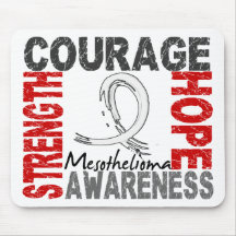 Strength Courage Hope Mesothelioma Mousemat
