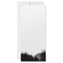 Strength/Mountain Scenery in B/W Custom Rack Card