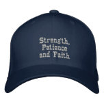 Strength,Patience & Faith_ Embroidered Hat embroidered hats