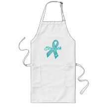 Strength - Teal Ribbon Aprons