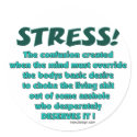 Stress Humor Stickers